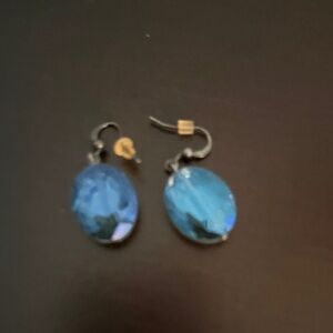 Elegant Blue Crystal Earrings